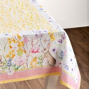 100% cotton 54x54 Easter Tablecloth
